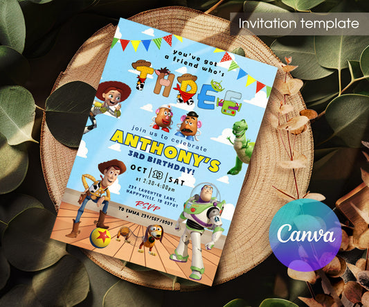 Toy Story Woodyinvite template, customizable, Share or Print | VY844