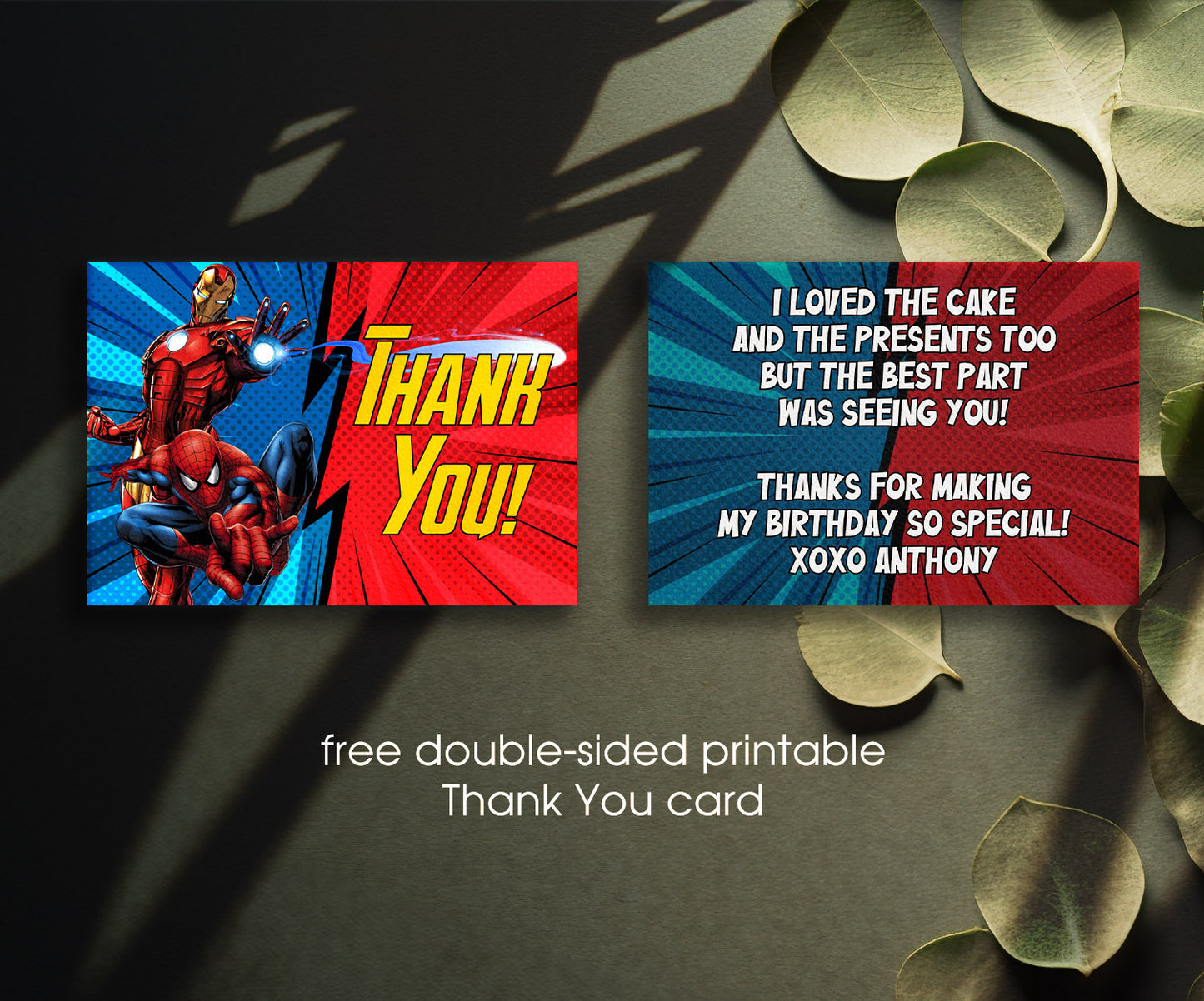 Avengers Marvel Superheroinvite template, customizable, Share or Print, boy | QH506